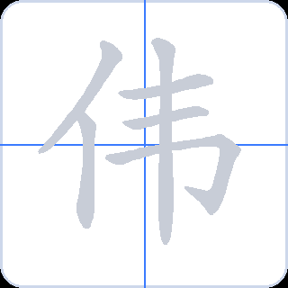 伟 획순
