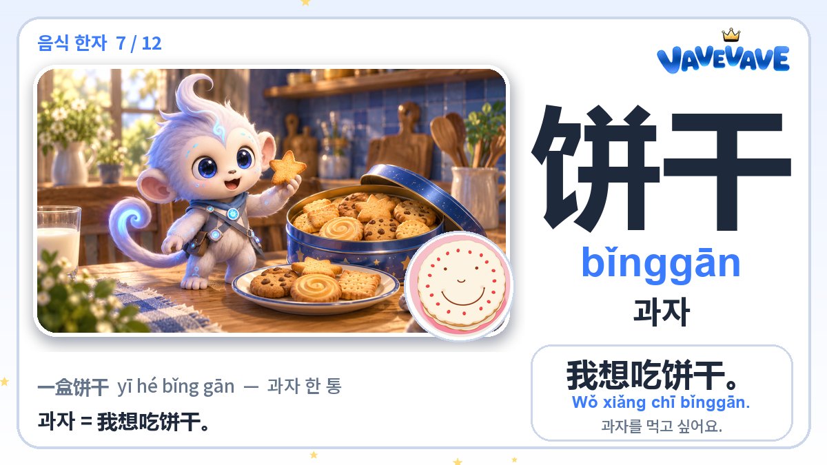 饼干 과자