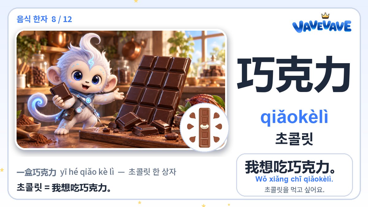 巧克力 초콜릿