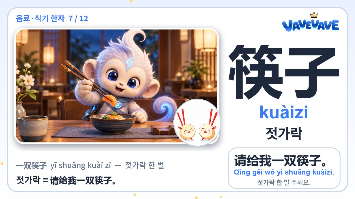筷子 젓가락