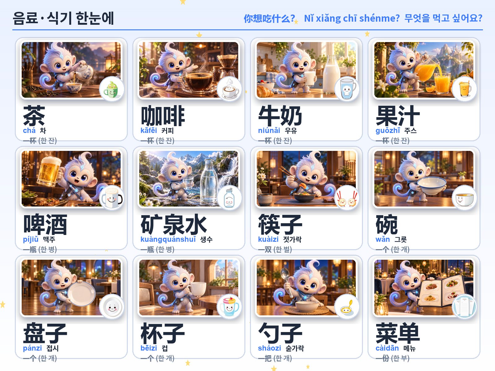 음료·식기 한눈에