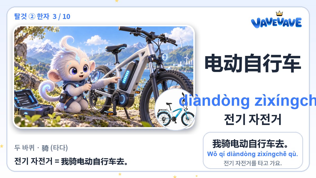 电动自行车 전기 자전거